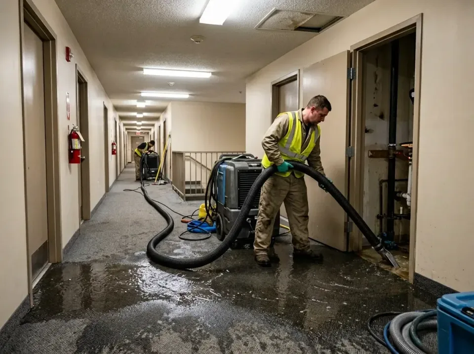 multi-unit-apartment-hallway-f-005 — frequently asked questions, Emergency Burst Pipe Water Extraction & Removal in Tuscumbi…